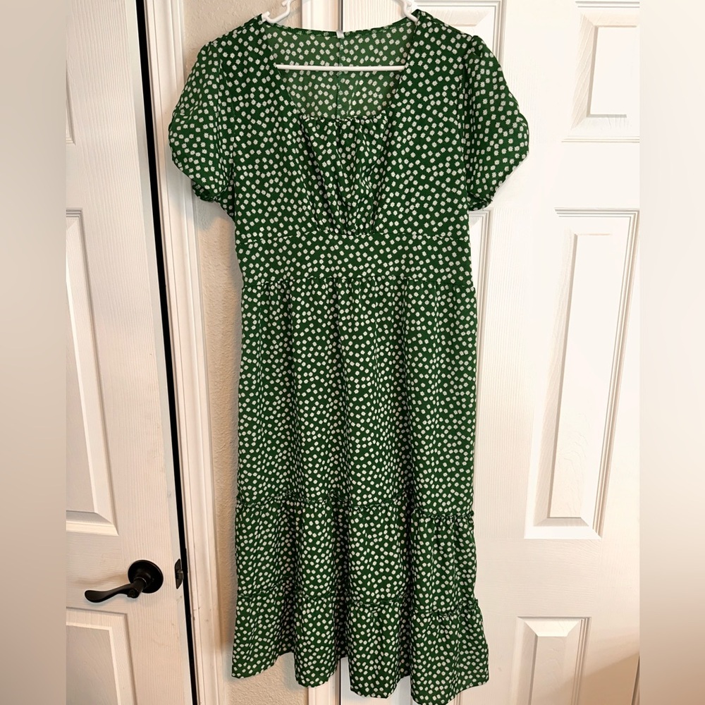 Green Polka Dot Dress